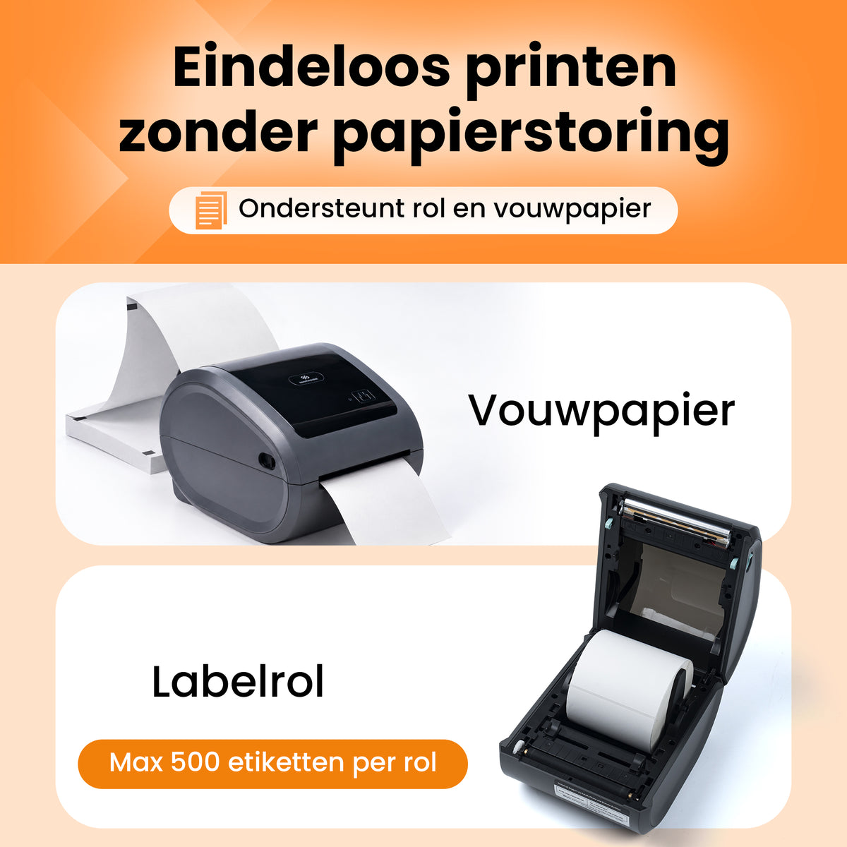 PerfectPrint Labelprinter PRO - 300 DPI - Ethernet, USB & Bluetooth Verbinding