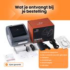 PerfectPrint Labelprinter PRO - 300 DPI - Ethernet, USB & Bluetooth Verbinding