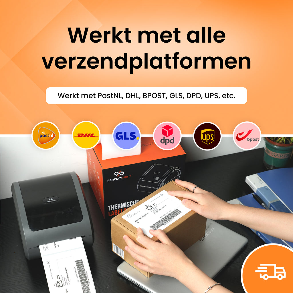 PerfectPrint Labelprinter + 30 labels