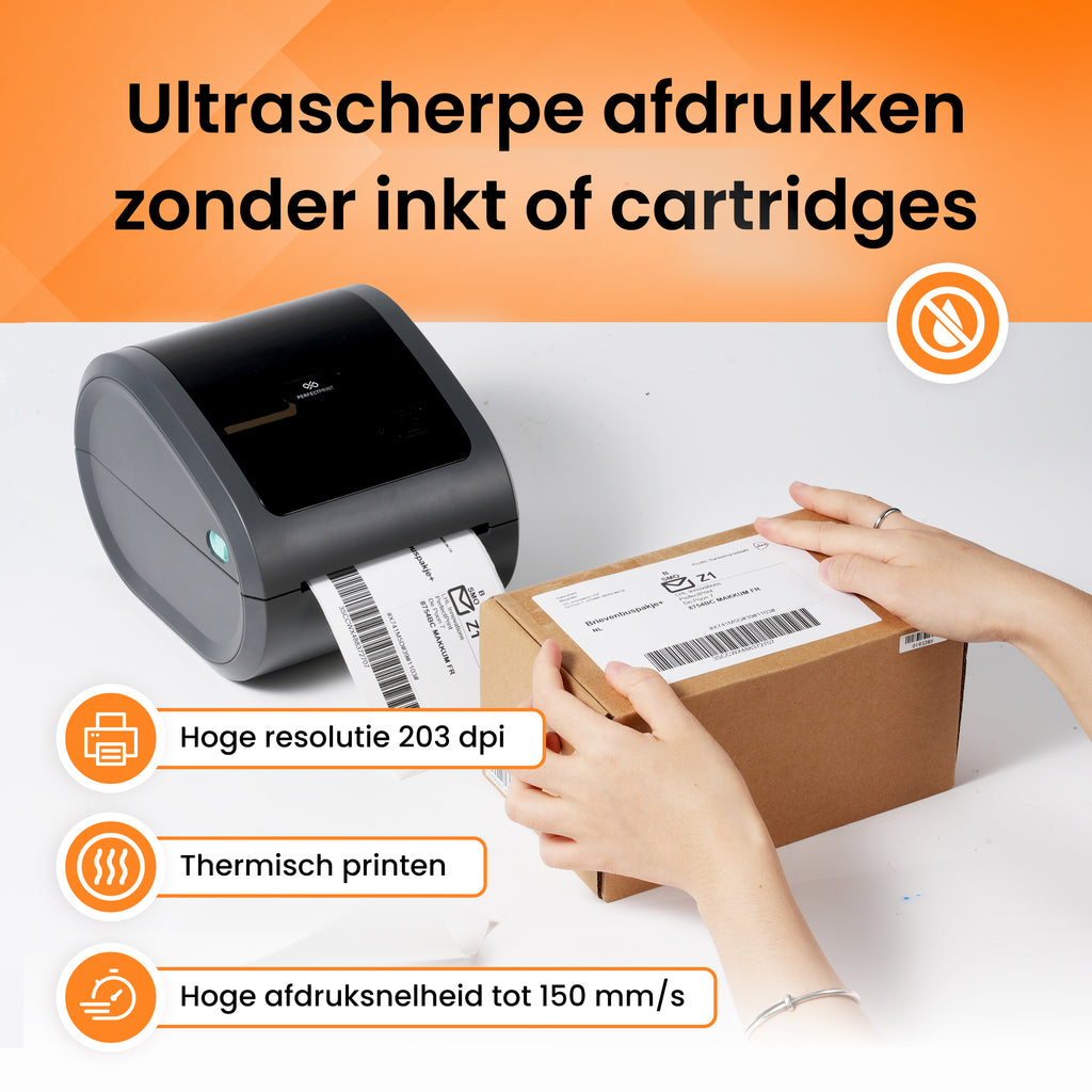 PerfectPrint Labelprinter + 30 labels
