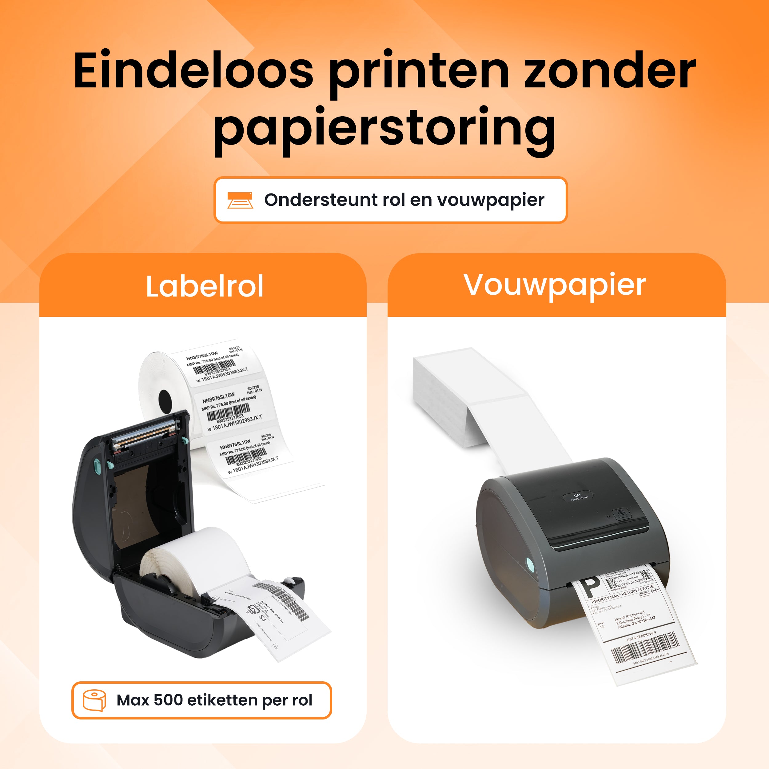 PerfectPrint Labelprinter + 30 labels