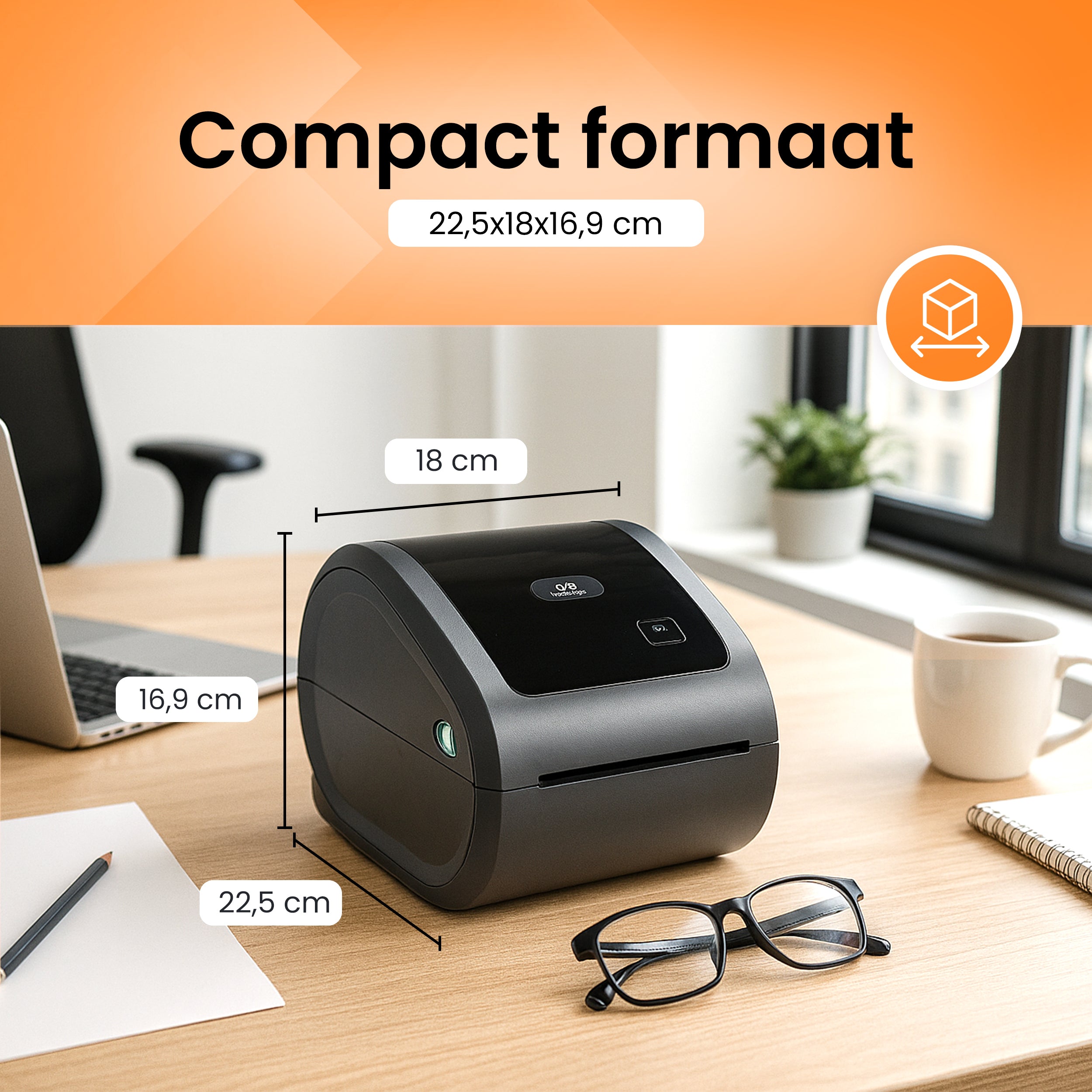 PerfectPrint Labelprinter + 30 labels