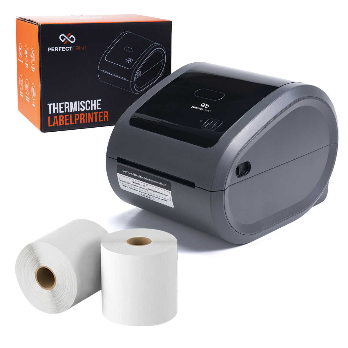 PerfectPrint Labelprinter PRO - 300 DPI - Ethernet, USB & Bluetooth Verbinding